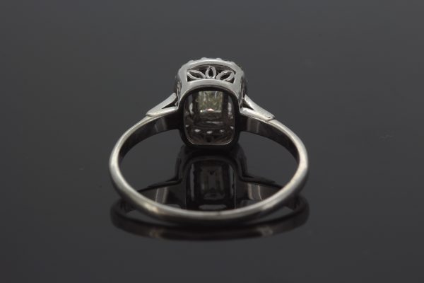 0.52ct Emerald Cut Diamond Cluster Ring