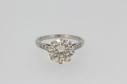 3.01ct Diamond Solitaire Engagement Ring in Platinum