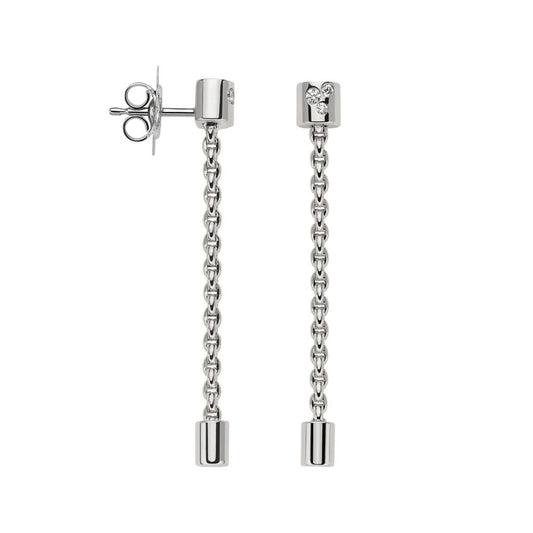 FOPE Aria 18ct White Gold Diamond Set Drop Earrings