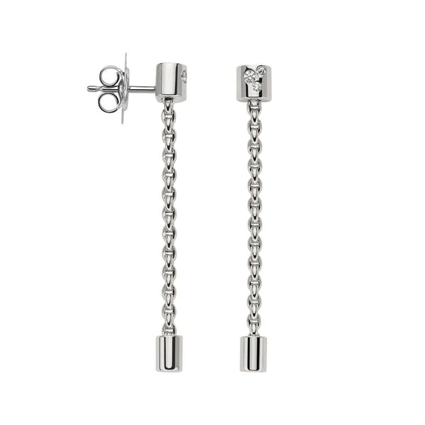 FOPE Aria 18ct White Gold Diamond Set Drop Earrings