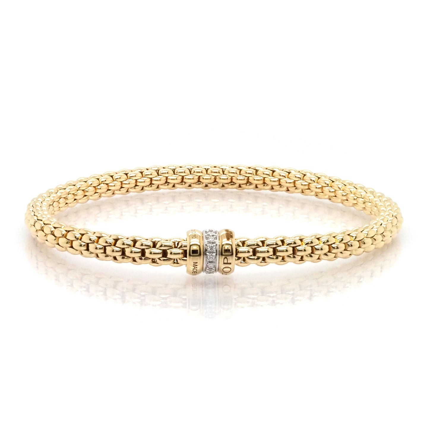 FOPE Solo 18ct Yellow Gold Flex'it Bracelet