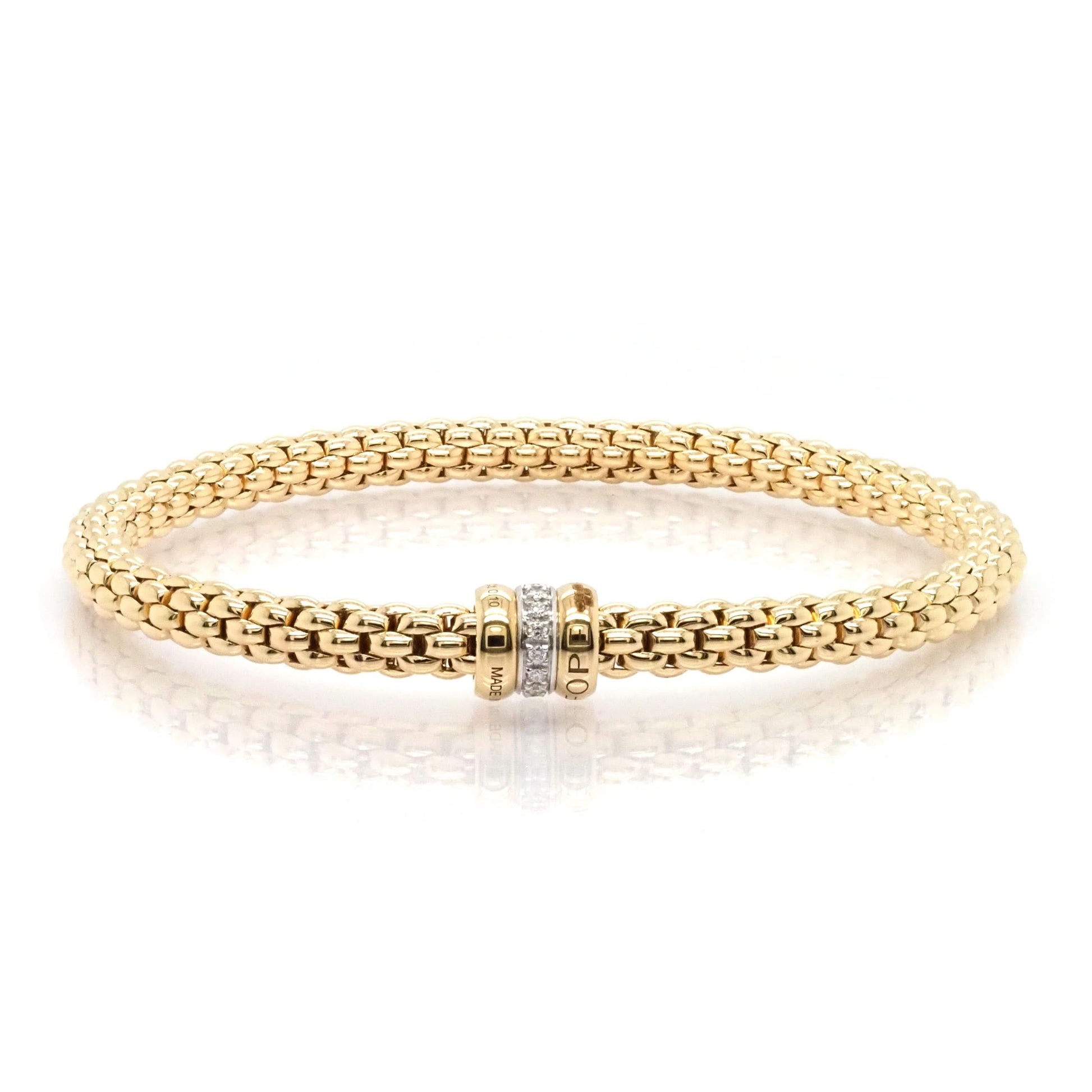 FOPE Solo 18ct Yellow Gold Flex'it Bracelet