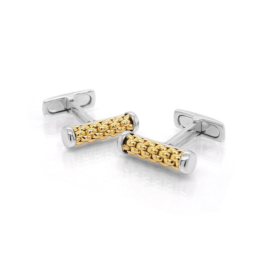 FOPE Jewellery FOPE Pair of 18ct Yellow Gold Bar-Shaped Cufflinks