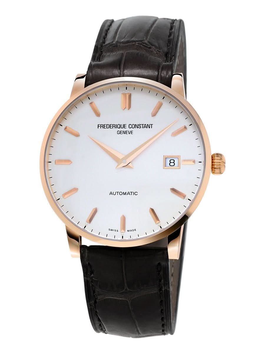 Frederique Constant Luxury Watch Frederique Constant Automatic Slimline Watch 18ct RG 40mm FC-316V5B9