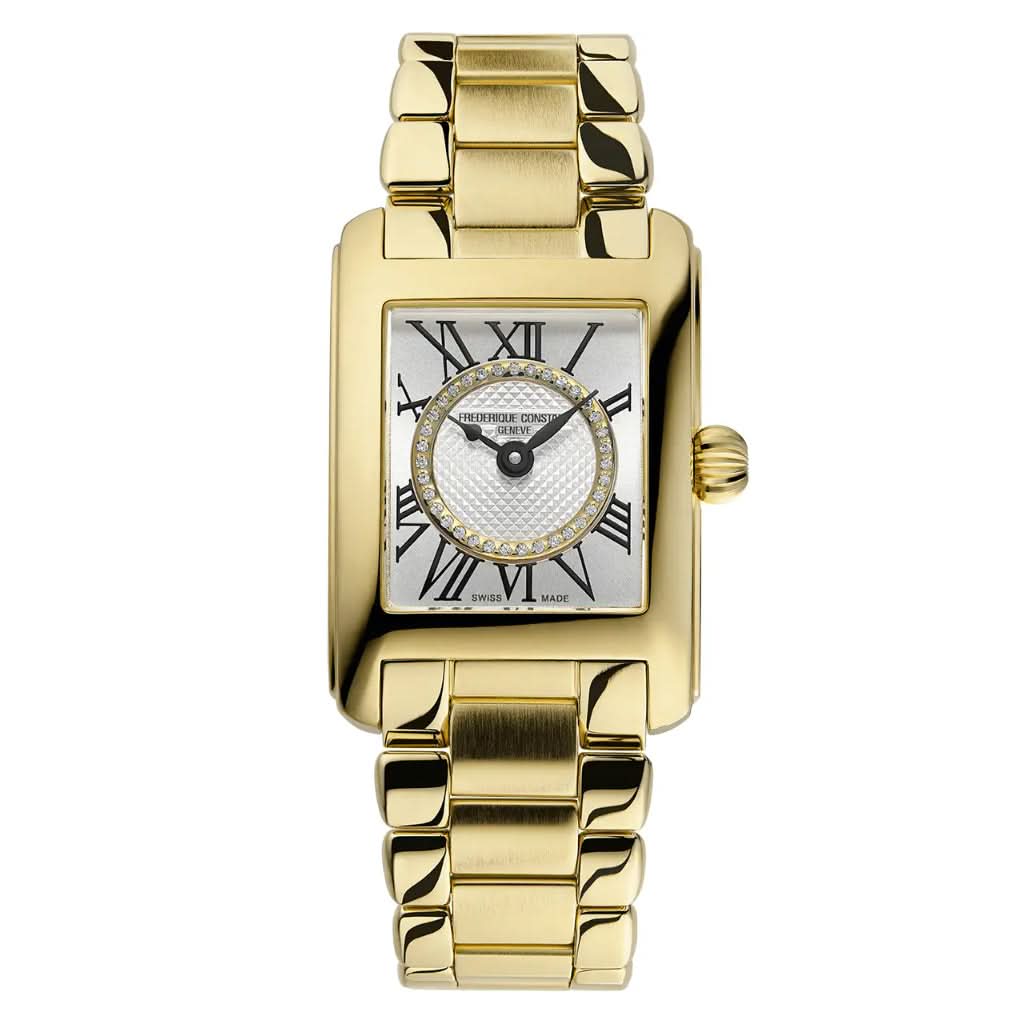 Frederique Constant Classics Carree Gold PVD Quartz Watch FC-200MCDC25B