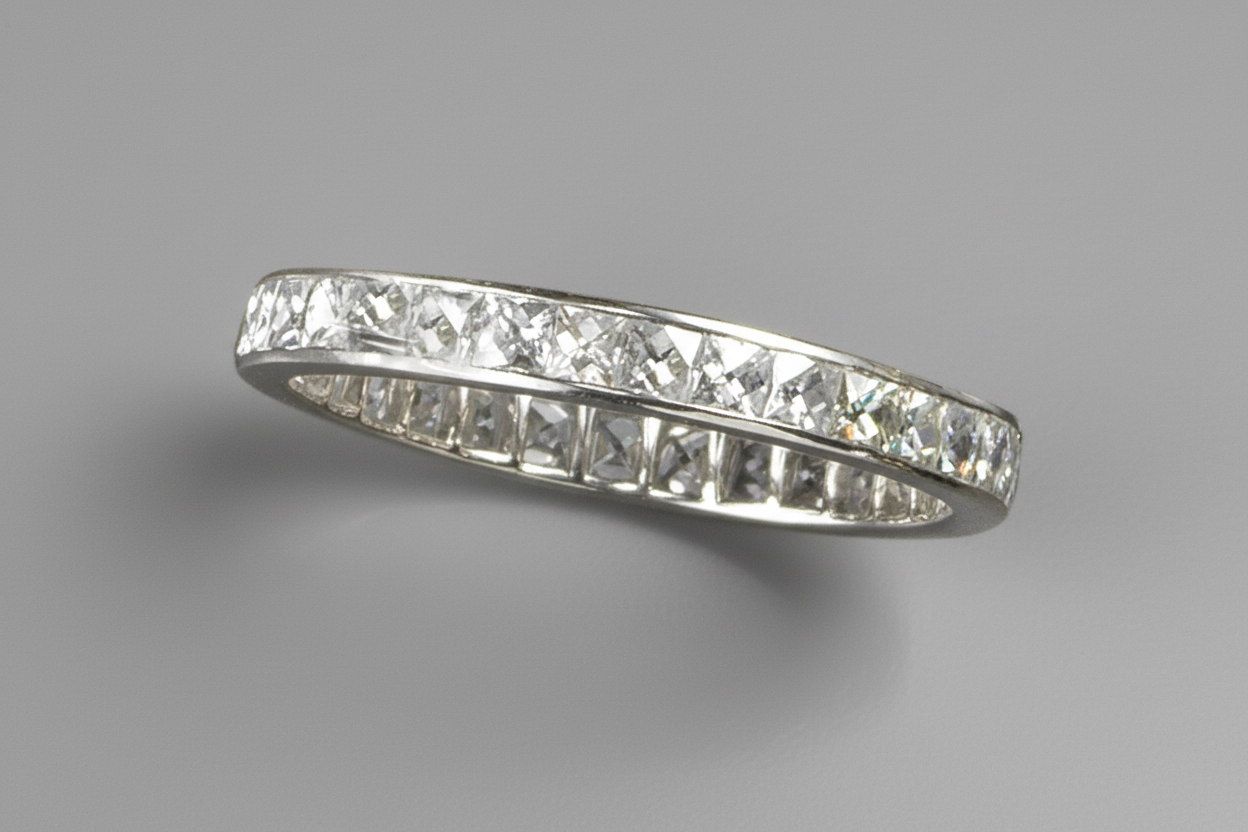 Art Deco French Cut Diamond Ring Jewellery Discovery 