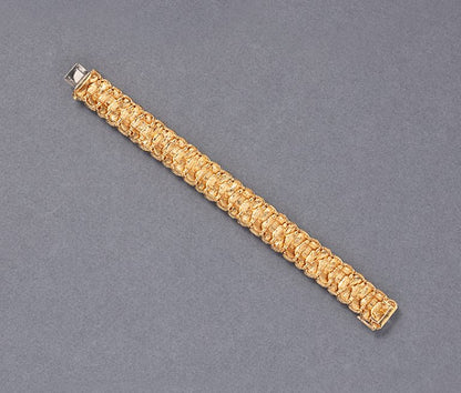 vintage 18ct yellow gold bracelet circa 1960