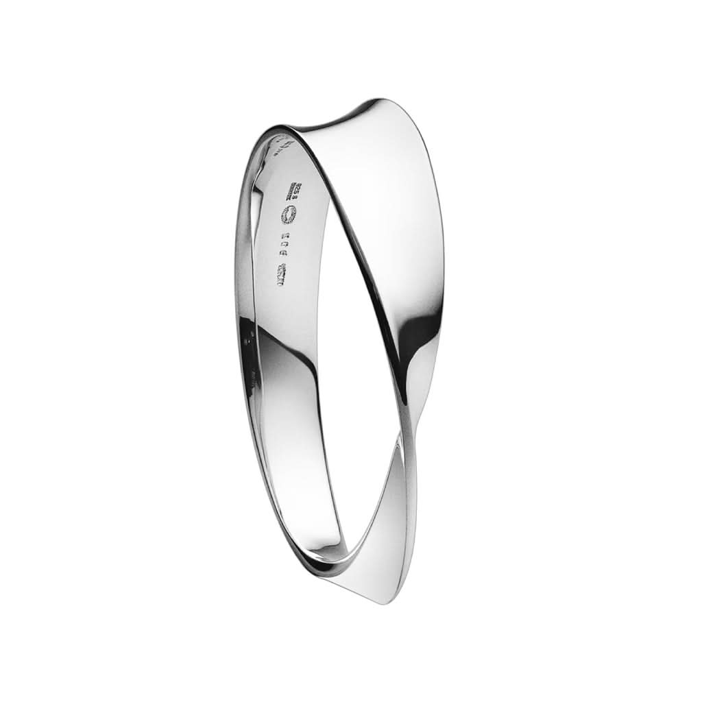 Georg Jensen Mobius Silver Bangle Bracelet
