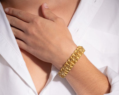 vintage 18ct yellow gold bracelet circa 1960