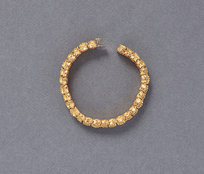 vintage 18ct yellow gold bracelet circa 1960