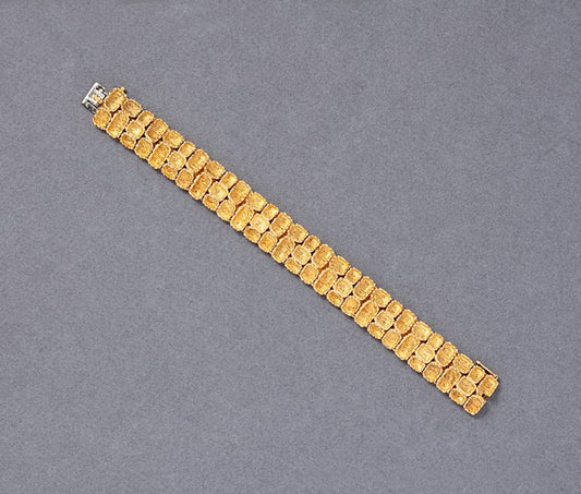 vintage 18ct yellow gold bracelet circa 1960