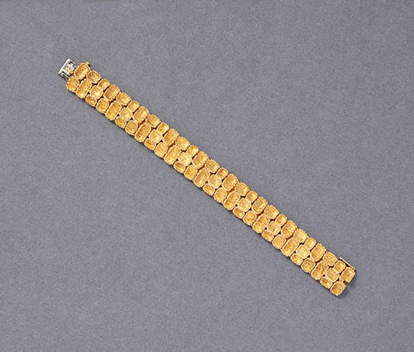 vintage 18ct yellow gold bracelet circa 1960