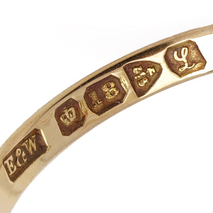 Antique gold five-stone ruby and diamond ring.