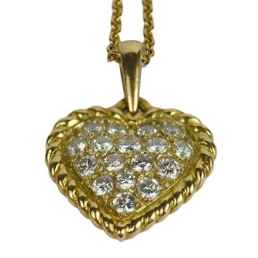 Van Cleef and Arpels Diamond Gold Heart Pendant, 1.00 carat total