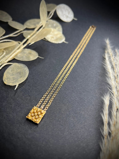 Antique 15 ct Gold Georgian Cannetille Chain Bracelet
