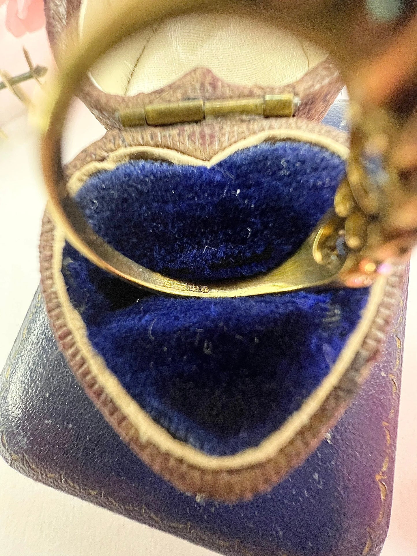 Vintage 18ct Yellow Gold, Sapphire And Diamond Seven Stone Engagement Ring