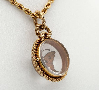 Antique Victorian French Rock Crystal Diamond Pearl Rare Locket Pendant