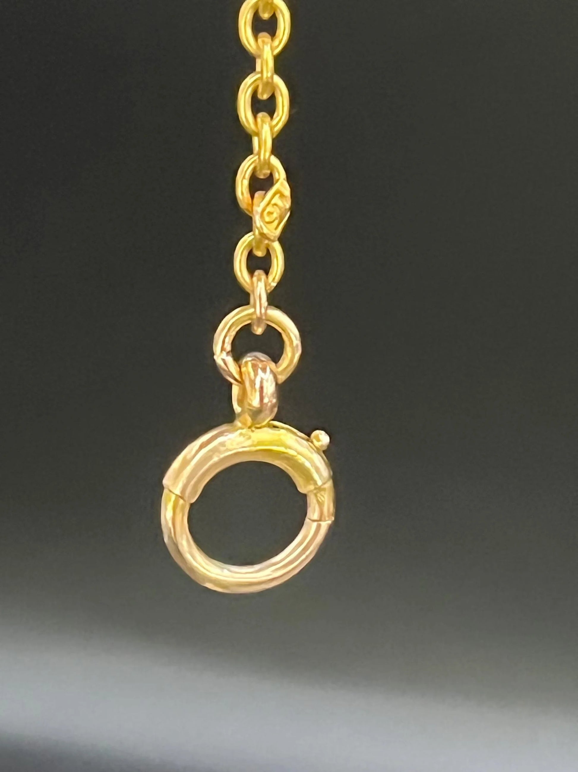 Antique 15 ct Yellow Gold, Edwardian 20 Inch Trace Link Chain Necklace