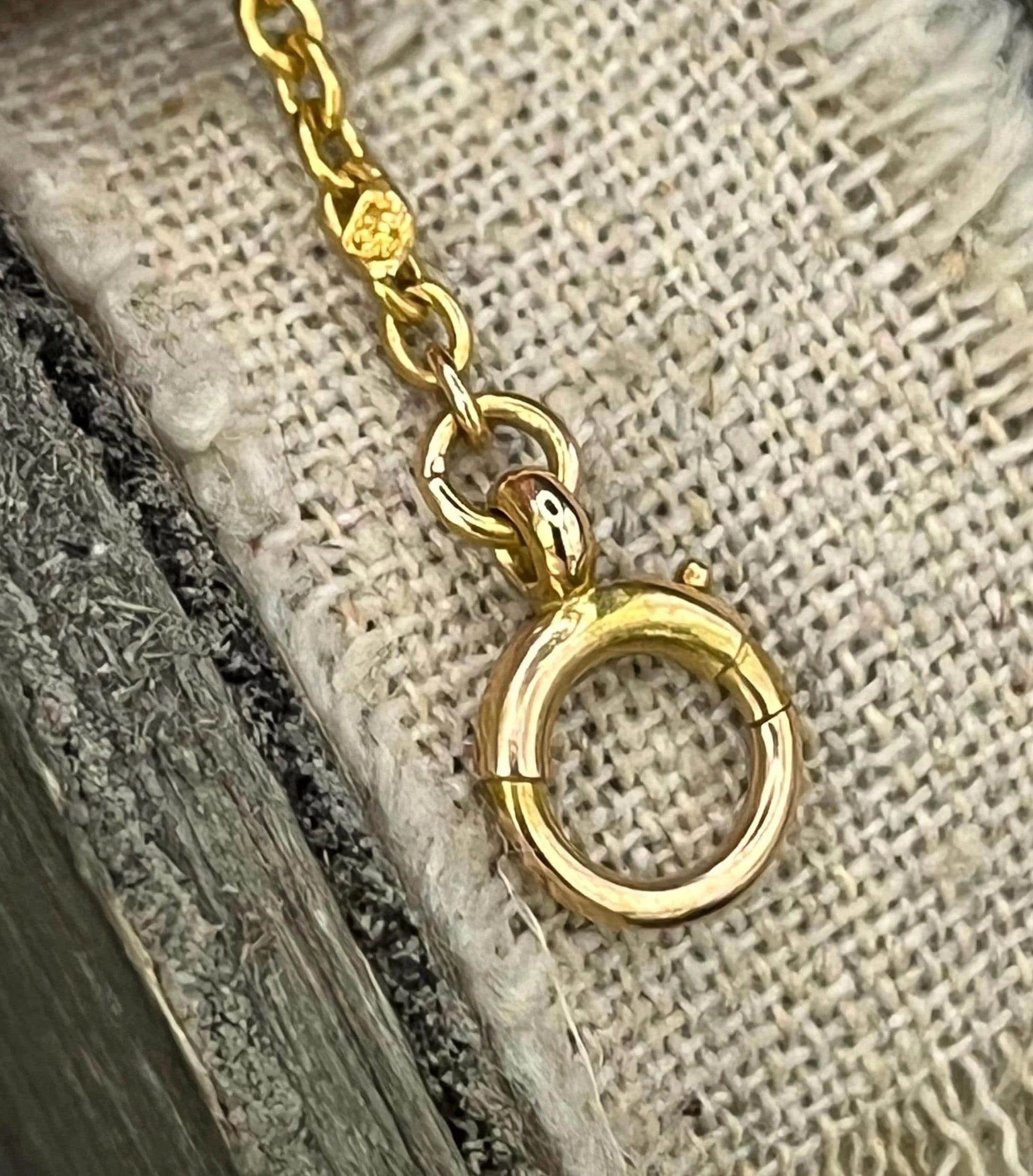 Antique 15 ct Yellow Gold, Edwardian 20 Inch Trace Link Chain Necklace