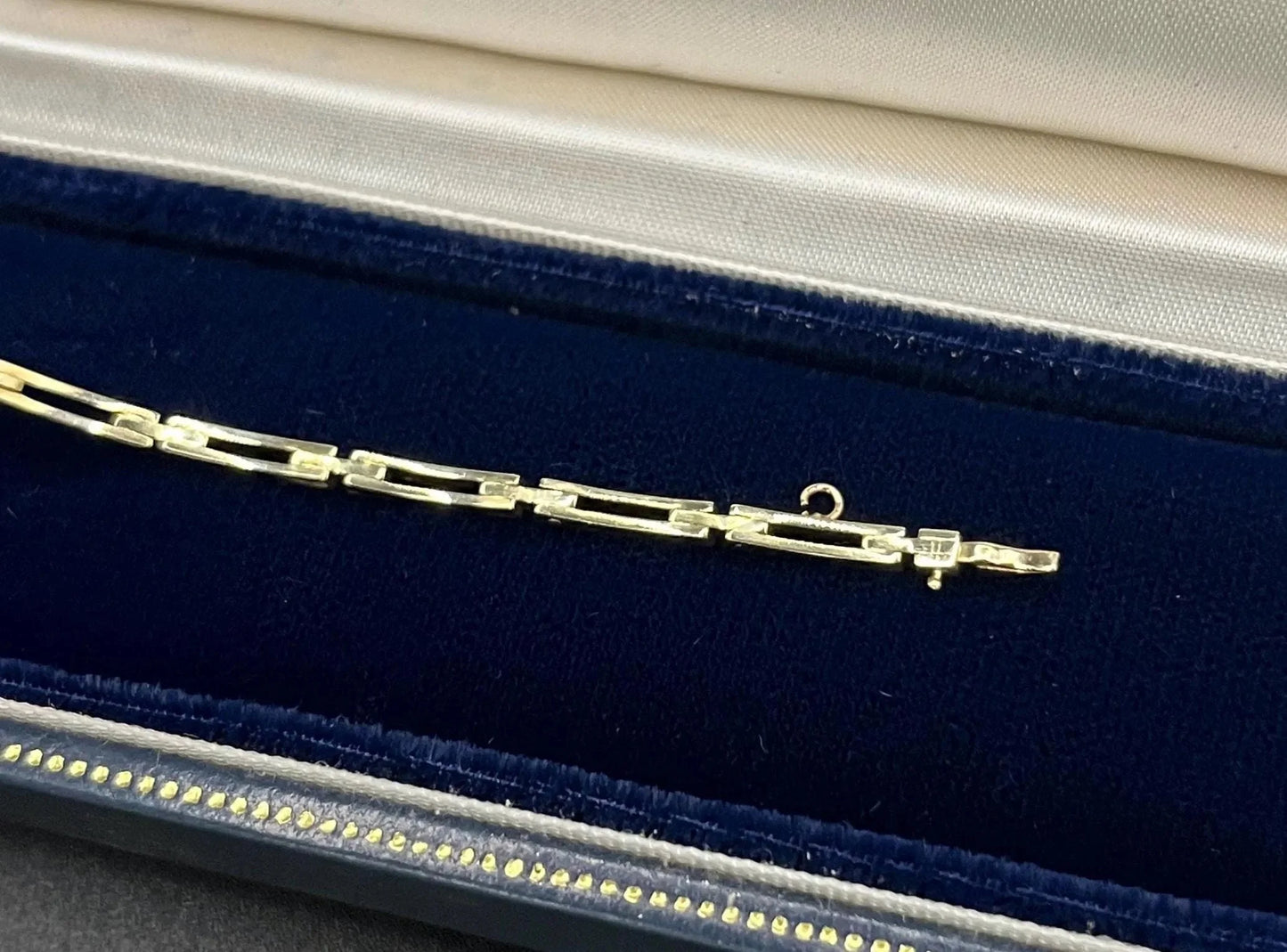 Art Deco 18 Carat Yellow Gold, Platinum, Diamond and Pearl Bracelet, Circa 1920
