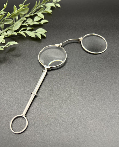 Antique Platinum French Stamped, 1920s Lorgnettes, Vintage Opera Glasses