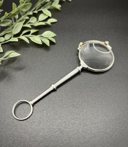Antique Platinum French Stamped, 1920s Lorgnettes, Vintage Opera Glasses