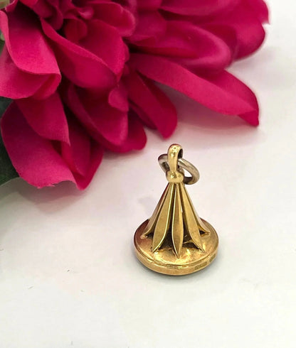 Edwardian 18 Carat Yellow Gold Bloodstone Fob, Circa 1910