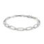 18 Carat White Gold Diamond-Set Rectangular Link Bracelet