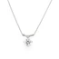 Diamond Pendant And Chain In 18 Carat White Gold