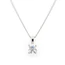 1.0 Carat Diamond Pendant And 18 Carat White Gold Chain