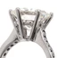 Platinum 3.94 Carat Diamond Solitaire Ring With Diamond-Set Shoulders