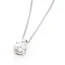 1.0 Carat Diamond Pendant And 18 Carat White Gold Chain