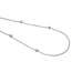 FOPE 18 Carat White Gold Long Necklace With Diamond Set Rondels