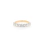 Diamond Half Eternity Ring In 18 Carat Yellow Gold and Platinum