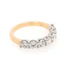Diamond Half Eternity Ring In 18 Carat Yellow Gold and Platinum