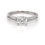 1.01 Carat Diamond Solitaire Engagement Ring In 18 Carat White Gold
