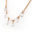 18 Carat Rose Gold Diamond-Set Fine Chain Necklace