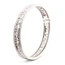Diamond Hinged Bangle In 18 Carat White Gold