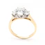 Three Stone 2.58 Carat Diamond Ring In Platinum and 18 Carat Yellow Gold