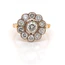 Vintage Diamond Cluster Ring In 18 Carat Yellow Gold