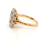 Vintage Diamond Cluster Ring In 18 Carat Yellow Gold