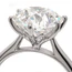 Stunning 3.81 Carat Diamond Engagement Ring In 18 Carat White Gold