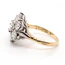 Diamond Cluster Ring In 18 Carat Yellow And White Gold