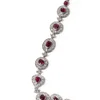 18 Carat White Gold Necklace With 7.55 Carat Diamonds And 14.15 Carat Rubies