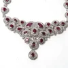 18 Carat White Gold Necklace With 7.55 Carat Diamonds And 14.15 Carat Rubies