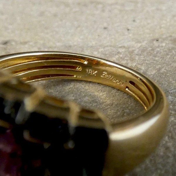 Bellarri Multi Gem Ring In 18 Carat Yellow And White Gold