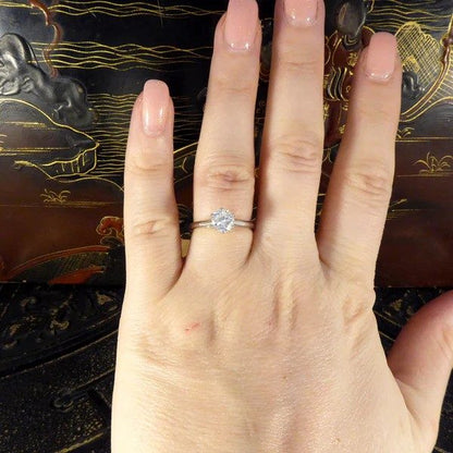 Diamond Solitaire Engagement Ring In Platinum