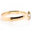18 Carat Yellow Gold Oval Hinged Bangle With Diamonds