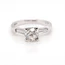 1.37 Carat Old Cut Diamond Ring In 18 Carat White Gold