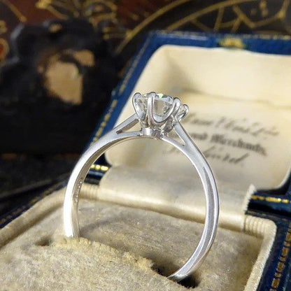 Diamond Solitaire Engagement Ring In Platinum